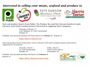 Cover photo for February and March - Meat, Seafood, and Produce Buyers Meetings With Producers