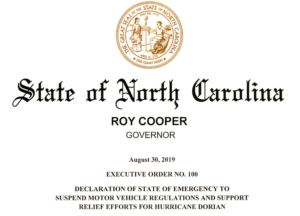 NC Executive Order No. 100