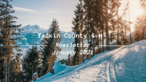Cover photo for Yadkin County 4-H Newsletter-January 2021 Edition