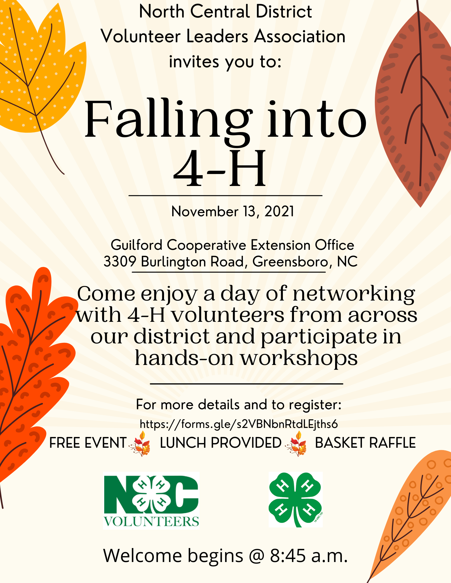 Fall Volunteers Day Flyer