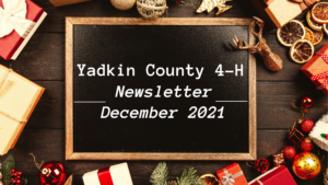 December Yadkin County 4-H Newsletter