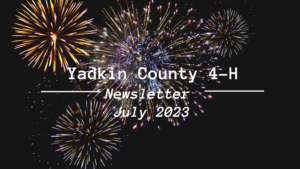 July Yadkin County 4-H Newsletter