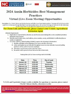 Cover photo for Auxin Herbicides Best Management Practices Trainings